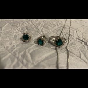 Man made Emerald set from Kay’s.